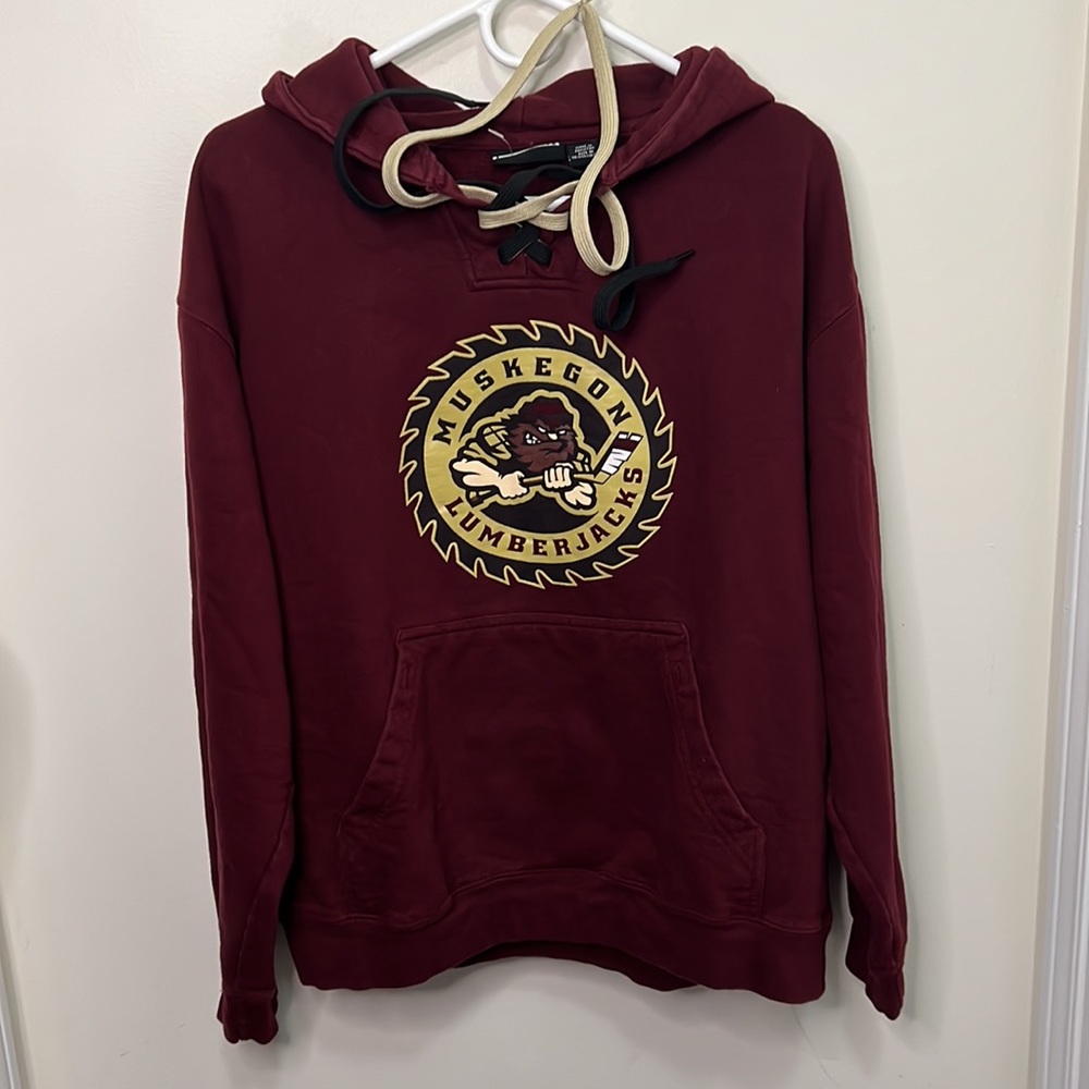 Pennant Muskegon Lumber Jacks Men Hoodie Size Medium